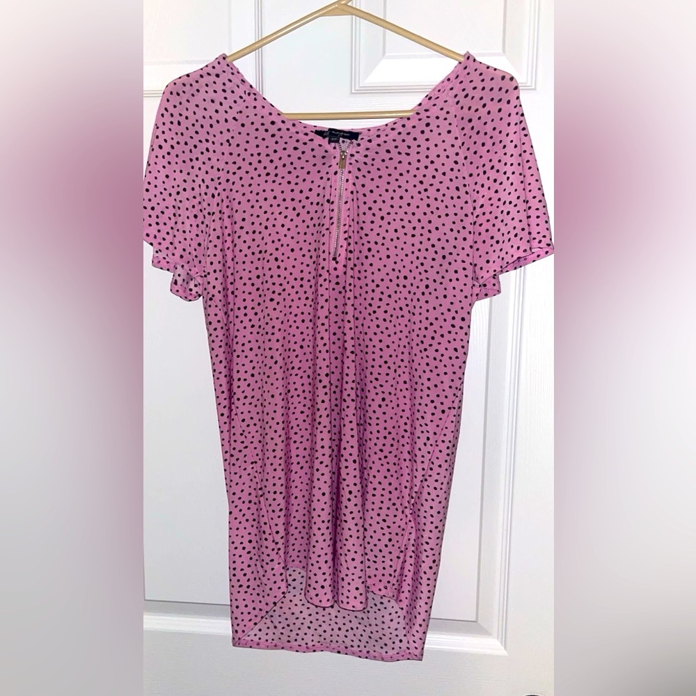 💖 Lily Morgan Pink Polka Dot Dress Shirt 💖